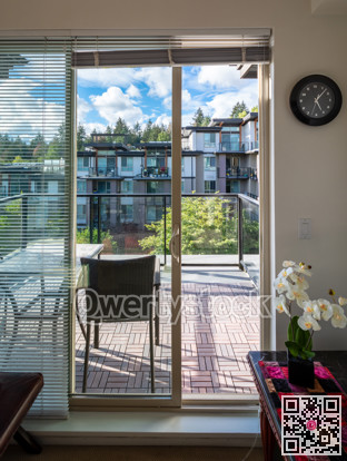 Nice look out through open patio door
