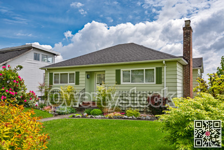 Neat and nice average residential house in North America