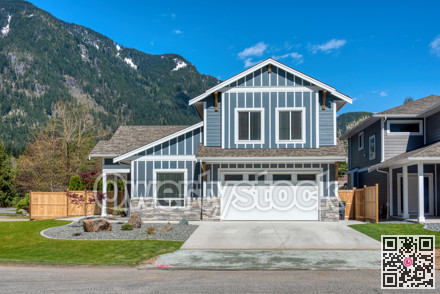 Brand new house on the final stage of construction