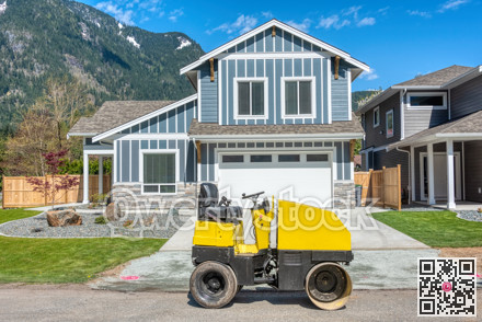 Brand new house on the final stage of construction