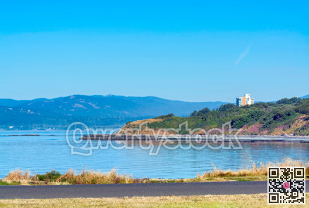 Scenery veiw of Pacific ocean bay on Vancouver island
