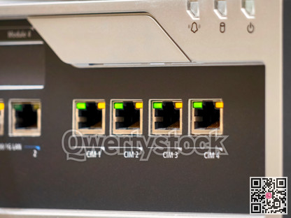 Ethernet ports of communication equipment in a test mode